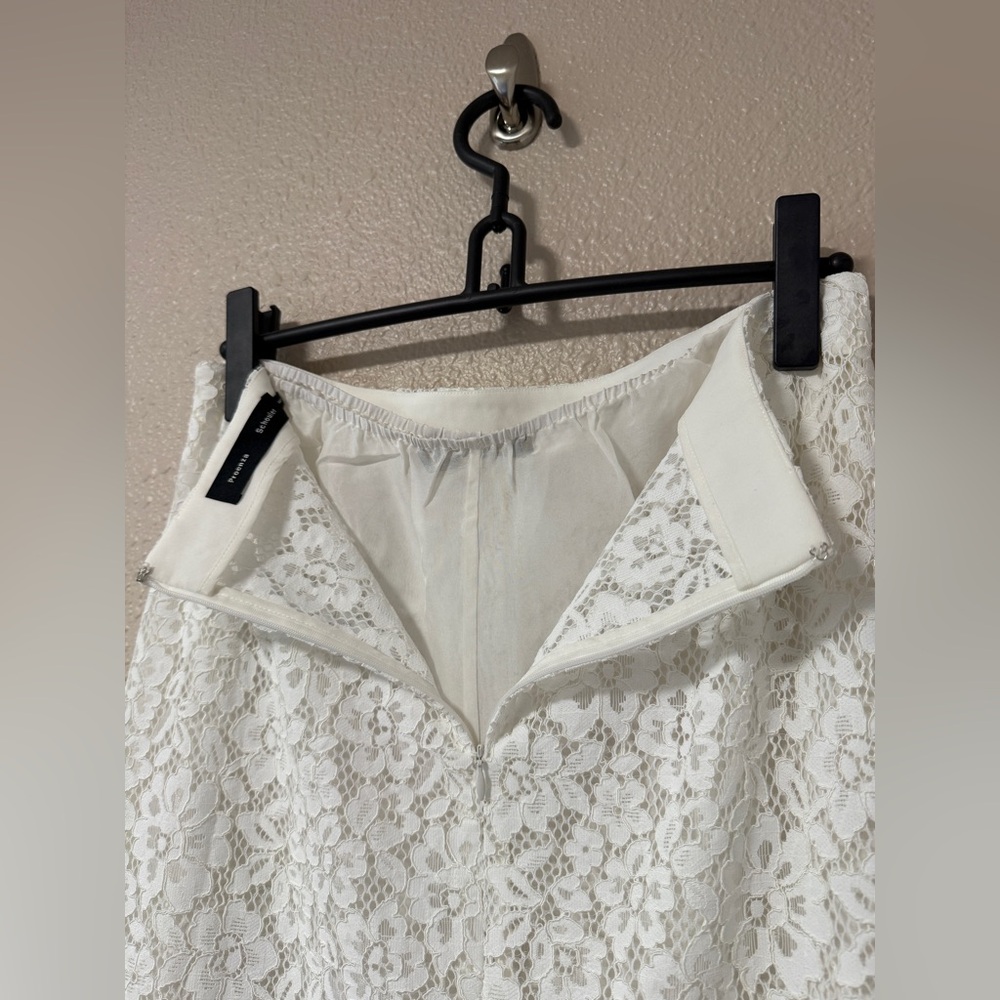 NWOT Proenza Schouler Jasmine White Lace Maxi Skirt Sheer Lined EffortlessChic 4 - Picture 11 of 14